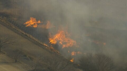 荒川の河川敷で火事 けが人なし　約7時間後に鎮火　埼玉・熊谷市