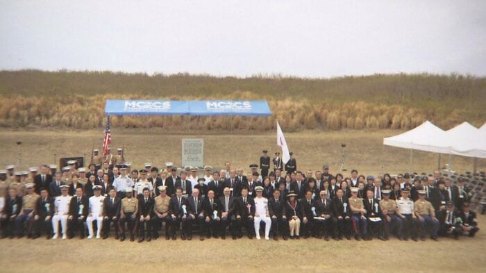 硫黄島で行なわれた戦没者慰霊式(2024年)