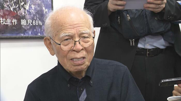 対馬丸記念館の元館長・高良政勝さん(85)