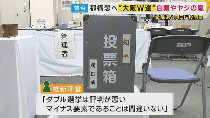「ダブル選挙は評判が悪い」