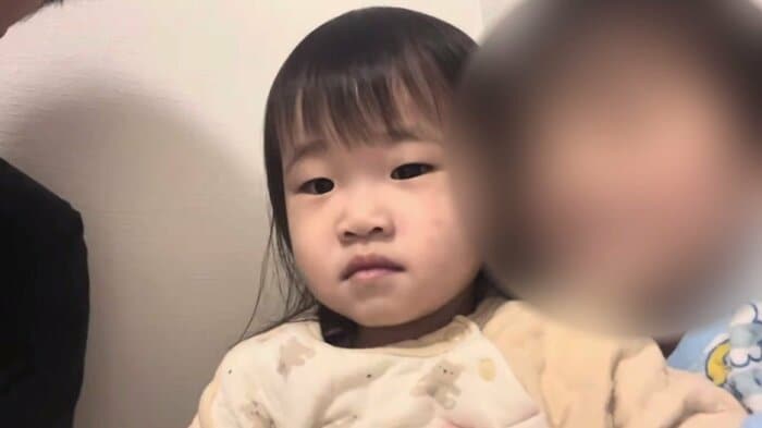 流菜ちゃん(当時2歳・平被告のYouTubeより)