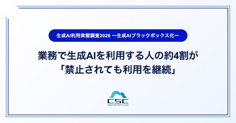 業務で生成AIを利用する人の約4割が「禁止されても利用継続」