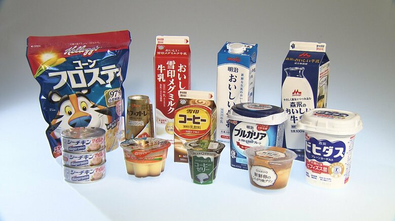 8月1日から1102品目の食品値上げ…牛乳やヨーグルトなど｜FNNプライムオンライン