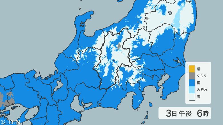 長野県で「警報級の大雪」の可能性　大北地域平地20センチ、佐久地域15センチ、諏訪地域・木曽地域10センチ　24時間予想降雪量（3日午後6時まで・多い所で）｜FNNプライムオンライン