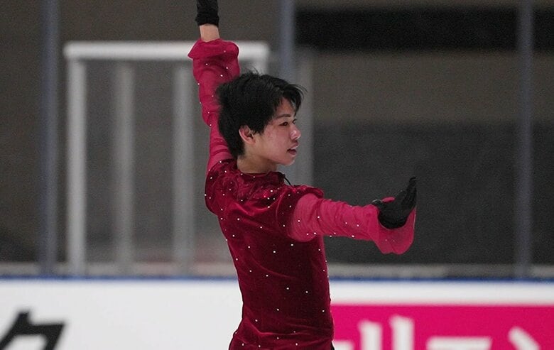 ショートで大会自己最高順位の3位についた蛯原