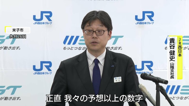 JR西日本山陰支社の貴谷社長