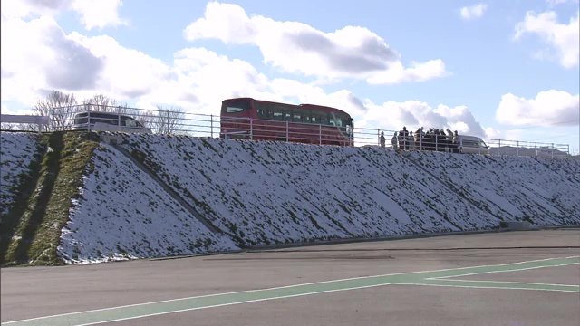 道路の土台部分に除染土を利用