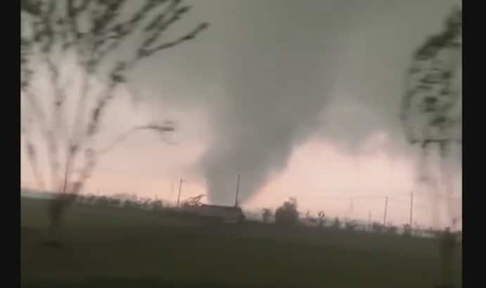 中国・江蘇省で起きた巨大竜巻（2023年）