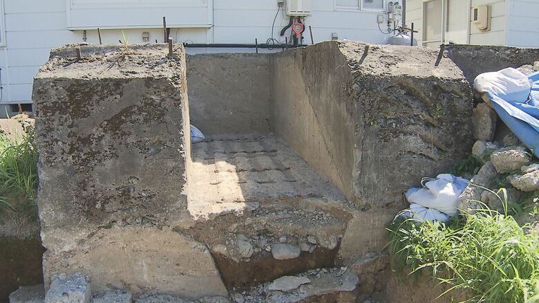 伊那飛行場　第二格納庫基礎