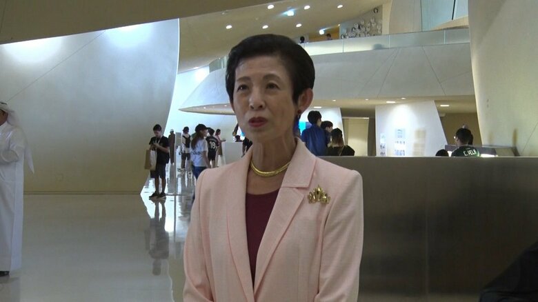 サッカーW杯観戦のため、カタールを訪問された久子さま（去年11月28日）