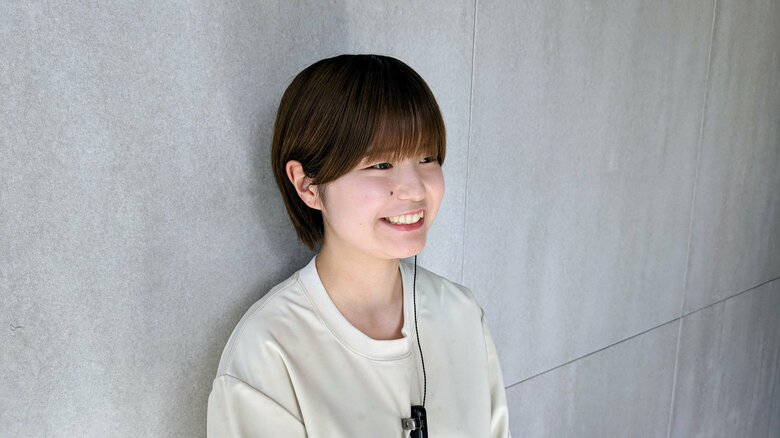 ペンギン飼育担当の越愛華さん