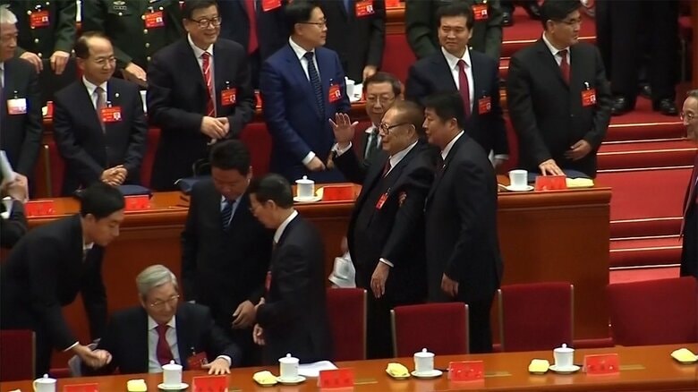 生前の江沢民・元国家主席（手前中央）