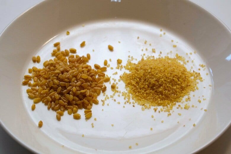 粗挽き（左）と細挽き