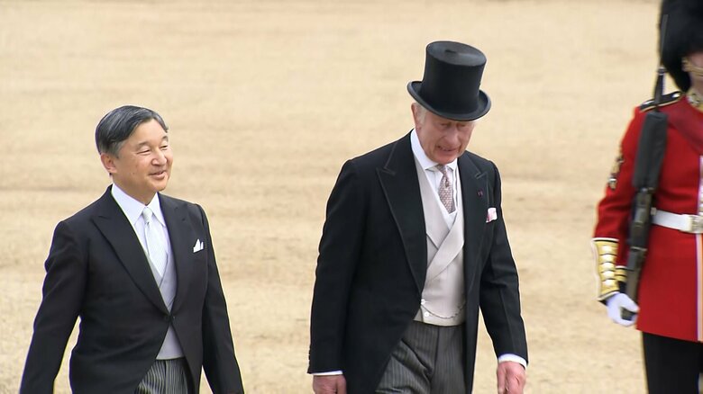6月25日、馬車でロンドン市内をパレードしチャールズ国王夫妻と再会された