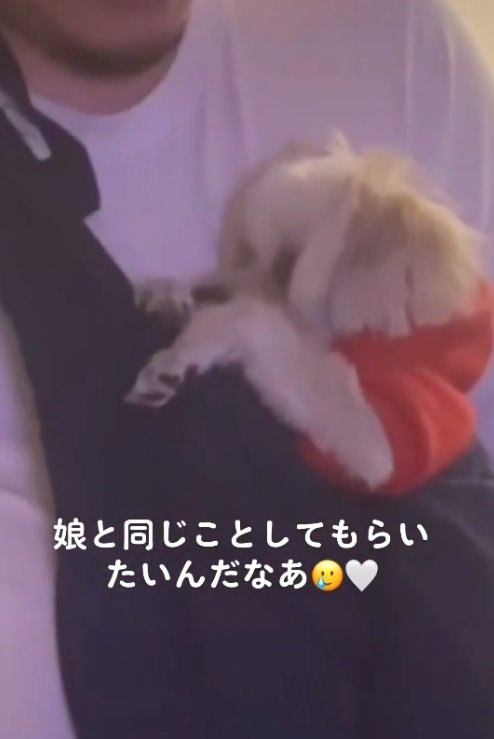 満足そうなきなこくん