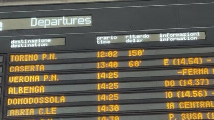 イタリア国内の鉄道路線でケーブル切断　五輪開催地ミラノ結ぶ高速列車など大幅遅延