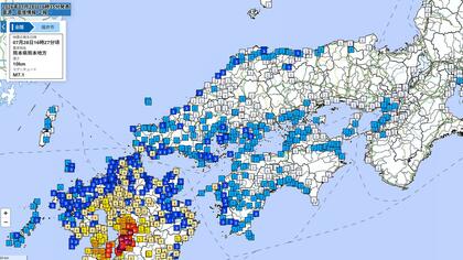 【地震速報】福井でも震度1を観測　熊本で震度7の地震　マグニチュードは7.1と推定