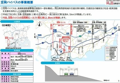 【速報】国道２号笠岡バイパスの一部区間　４月５日開通と発表　神島水道またぐ新しい橋含む区間【岡山】