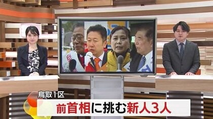 【衆議院選挙・鳥取1区】自民・前総理に国民・参政・共産の新人3人が挑む　大雪の中で懸命の訴え