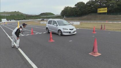 60歳以上のドライバー対象「脳内活性inサーキット」　高齢者がフルブレーキも体験！　プロが安全運転のコツ指導