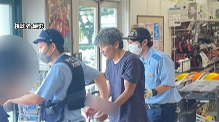 逮捕・起訴された白土正博被告(事件直後の様子 日田市)