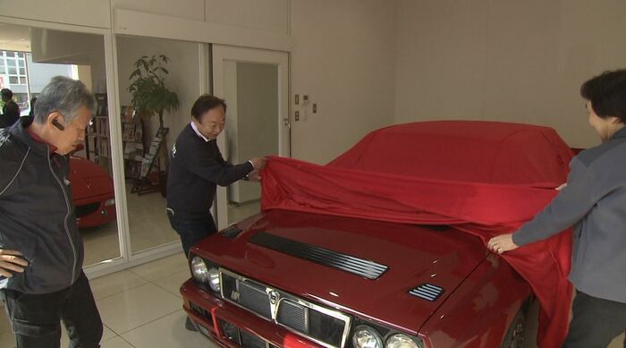 再開の様子(一番左が門間さん)