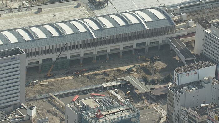 再開発が進む新潟駅前