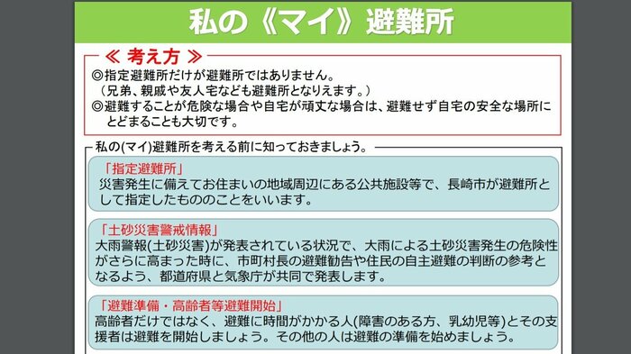 私の(マイ)避難所の考え方