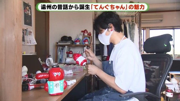 坂田さんの自宅2階の作業場