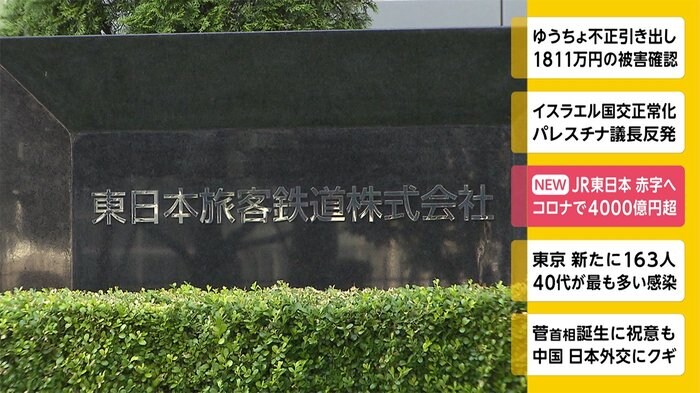 JR東日本 赤字へ コロナで4000億円超
