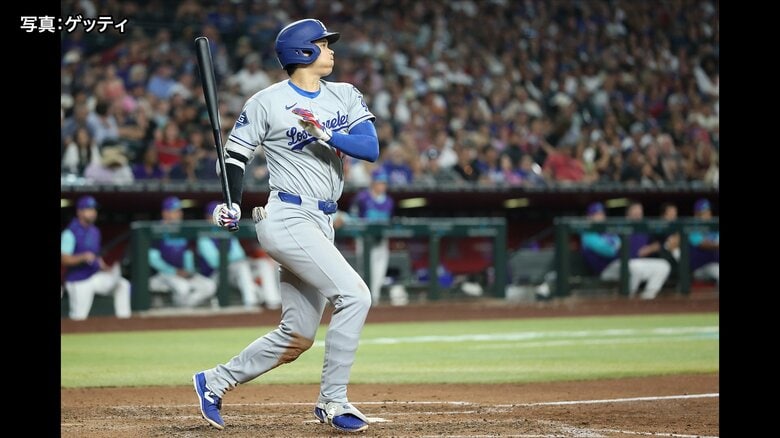 ドジャース・大谷翔平は今季自己最長の8連続ヒット！3試合連続HRとはならず｜FNNプライムオンライン
