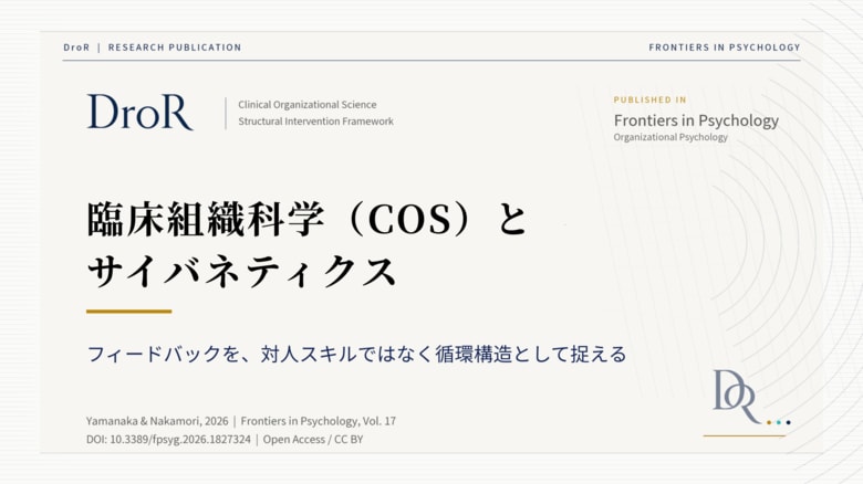 臨床組織科学（COS）とサイバネティクス──Wiener・Meadowsから見るフィードバック循環構造