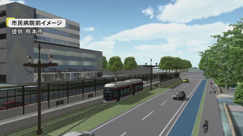 都市計画審議会が熊本市電延伸に伴う軌道整備と道路拡幅を承認『仮称・東町線』約1.6キロの延伸で概算事業費約141億円　開業予定は2031年度予定｜FNNプライムオンライン