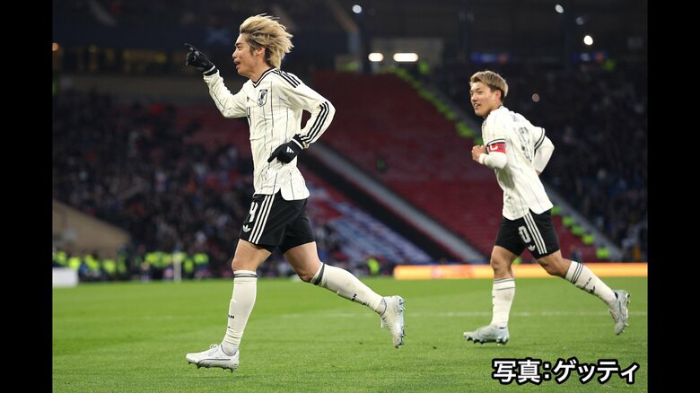 サッカー日本代表がスコットランドに1-0で勝利　伊東純也が先制ゴール　4月1日にはイングランドと対戦｜FNNプライムオンライン
