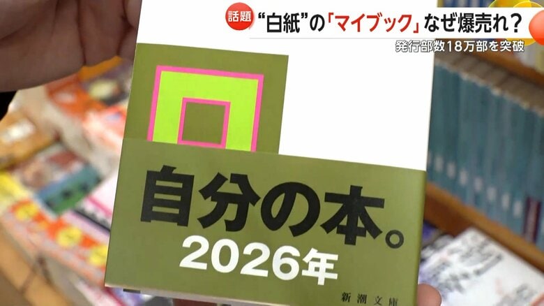 異例の大ヒットを記録している日付と曜日以外はすべて白紙という書籍「マイブック」