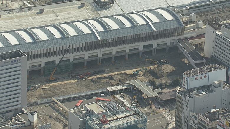 再開発が進む新潟駅前