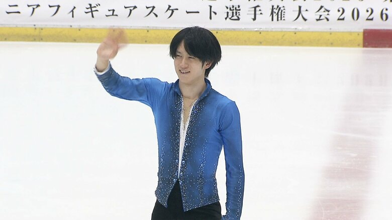 フリーではジャンプの構成を落としながらも圧巻の演技を披露（中部選手権）