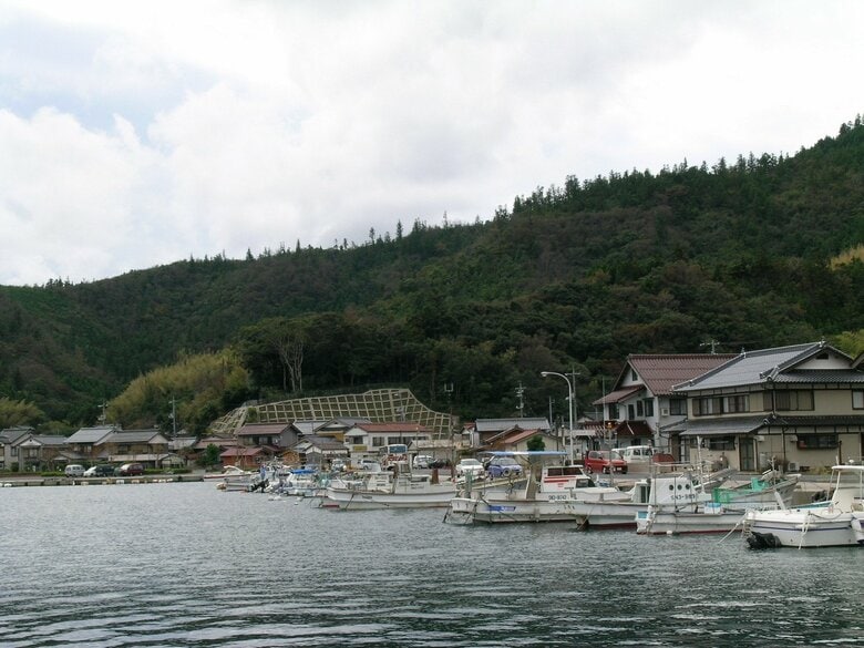 中ノ島の菱浦（筆者撮影）