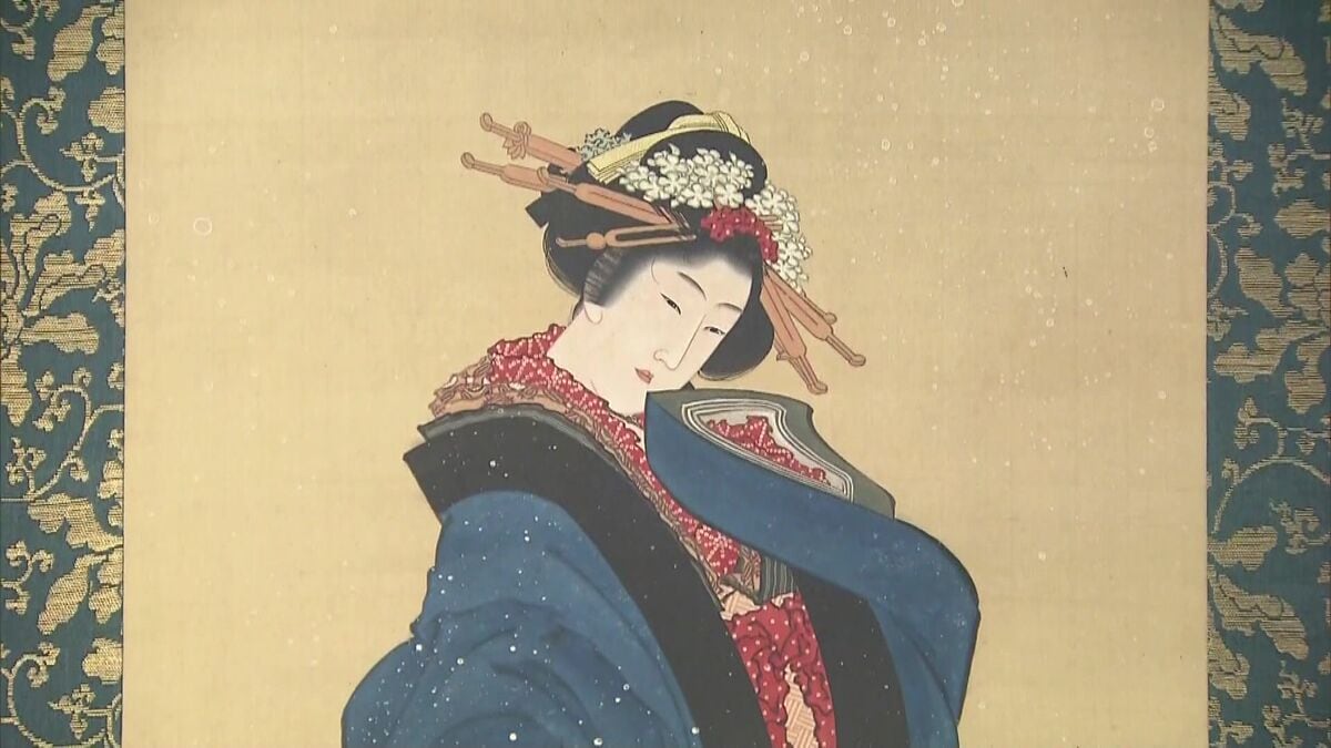 葛飾北斎の『雪中美人図』小樽芸術村でついに一般公開へ！ニトリが