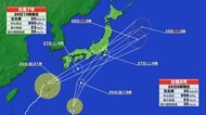 【ダブル台風】台風7号は27日昼過ぎから夕方にかけて東海に最接近へ　台風8号は27日に東日本の太平洋側にかなり接近し上陸する可能性も　進路や梅雨前線の活動によっては広い範囲で警報級の大雨となるおそれ