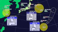 台風１５号最新情報　日本海側を西進　愛媛は１２～１３日頃にわか雨か　日本周辺で台風の卵発生【愛媛】