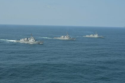 日米韓が共同訓練　弾道ミサイル情報共有の手順を確認