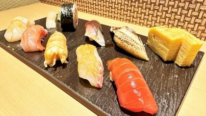 リーズナブルに高級感を…名古屋「赤萩 鮨 玉鋼」　“や台ずし”の高級ライン　落ち着いた空間で接待やハレの日にも