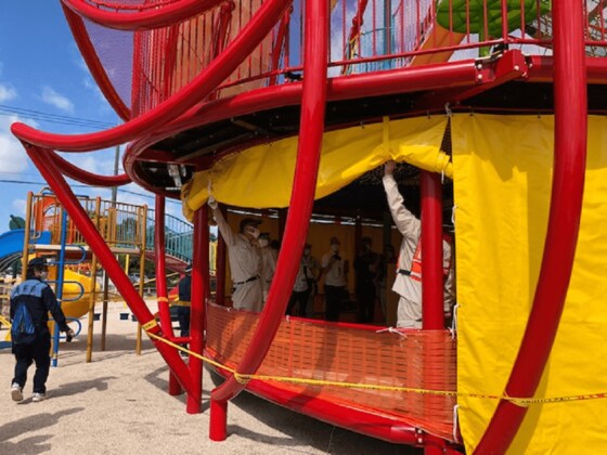 かわいい メバル型遊具 が非常時はシェルターに変身 防府市の新 防災公園 がいろいろスゴい