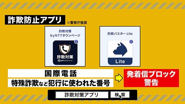 詐欺防止アプリ