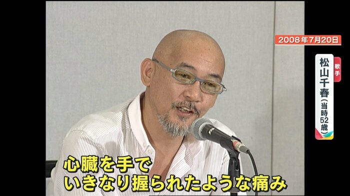 2008年7月 松山千春(当時52歳):
