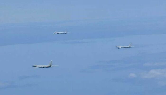 提供:防衛省 中露爆撃機の共同飛行(2022年5月)