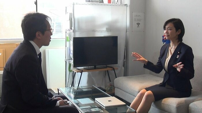 FNNの単独インタビューに応じた梅村氏(4月30日)