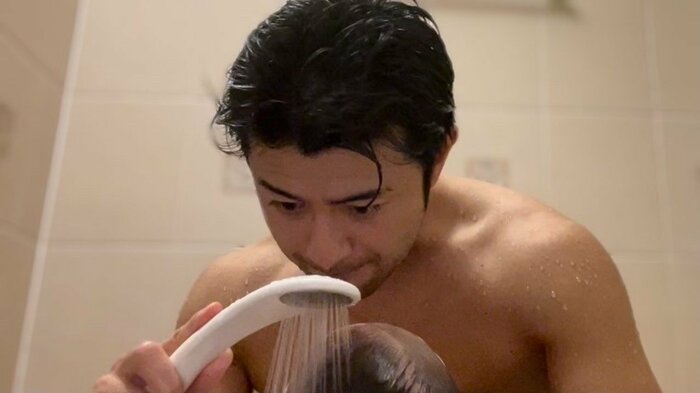 シャワーも真剣勝負だ!