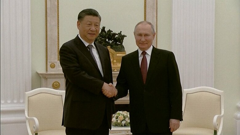 モスクワを訪問した中国・習近平主席(20日)